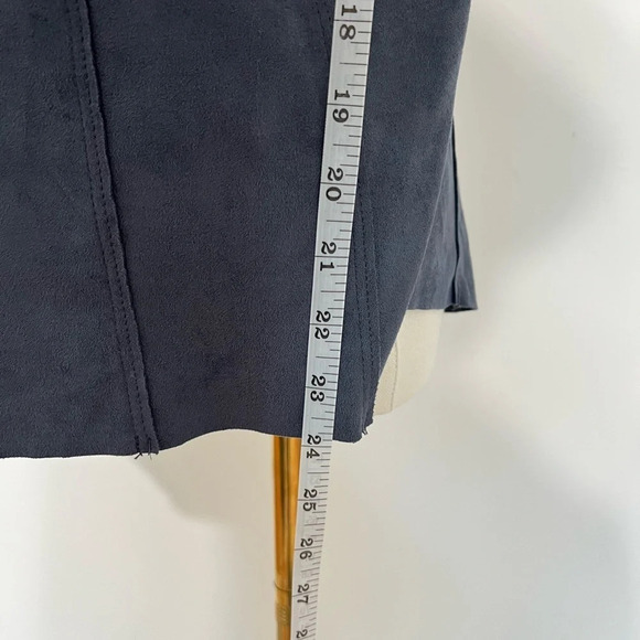 Lori Goldstein Lagenlook Dark Grey Drape Vest Size Small - Picture 5 of 8